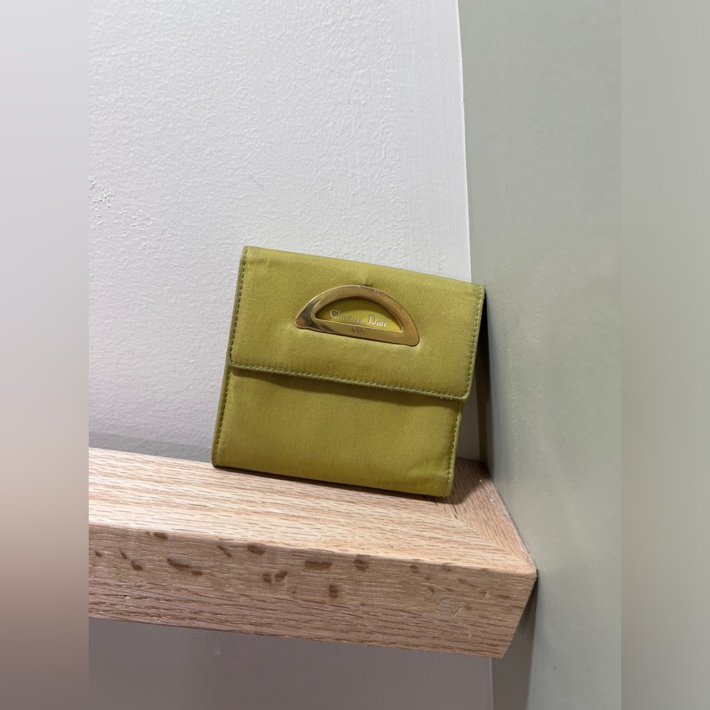Vintage DIOR wallet.Green.Rare